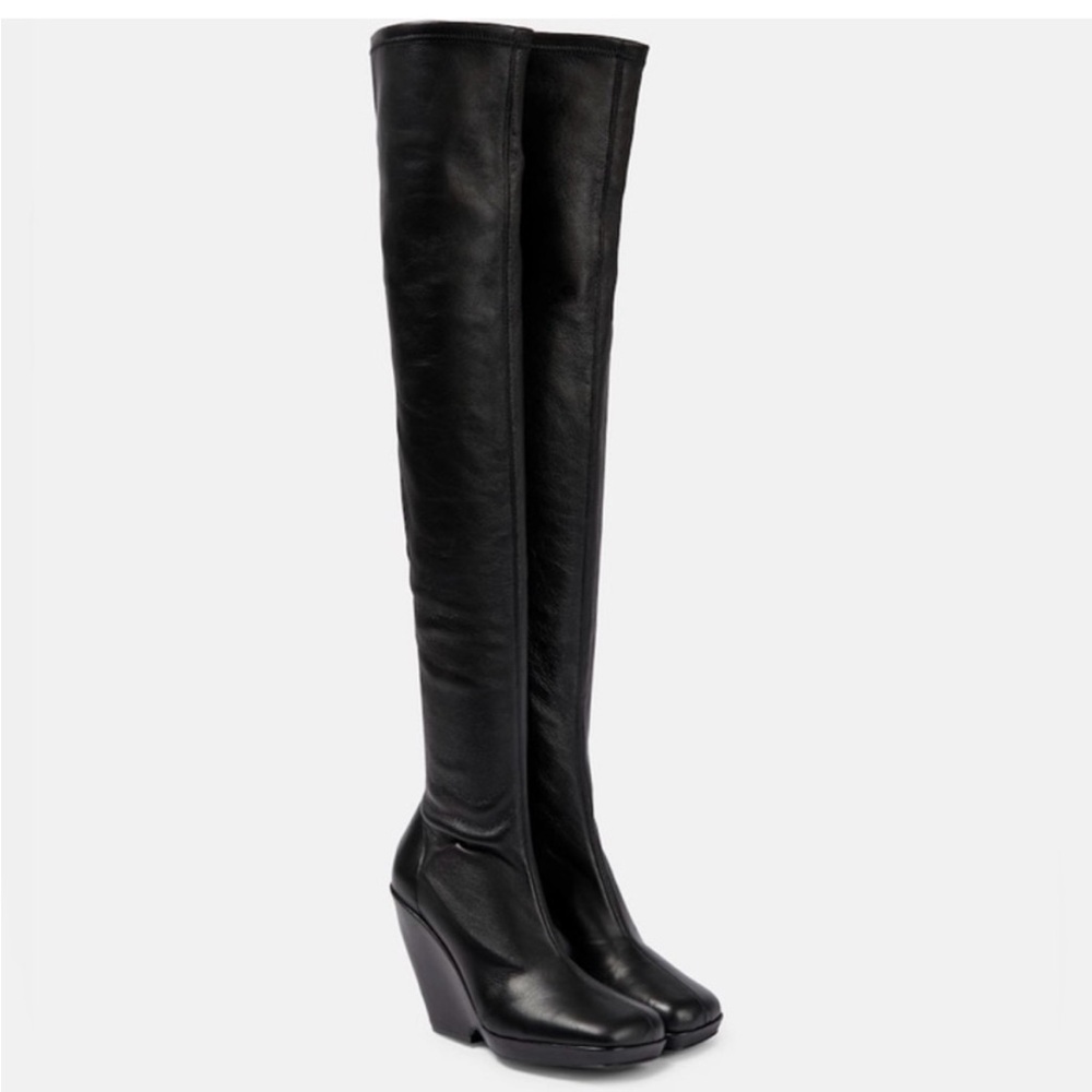 KHAITE Morgan over-the-knee leather boots